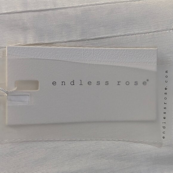 NWT Endless Rose Size Small Winter White Palazzo Capris - Picture 2 of 16